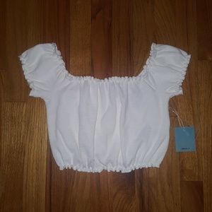 Off the shoulder crop top